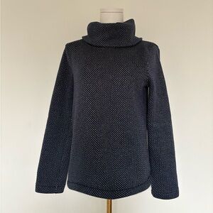 J. Crew Navy Cowl Neck Sweater